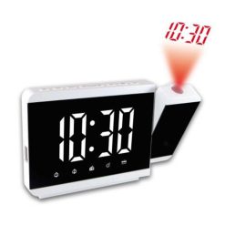 Nouveau ???? Radio-réveil Projecteur Design Blanc ????