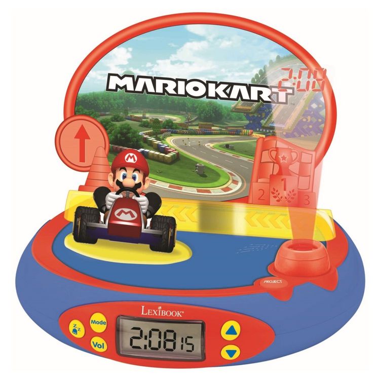 Tout neuf ???? LEXIBOOK Réveil Projecteur Avec Sons MarioKart - RP500NI - Bleu/rouge/jaune ✔️ 1 Tout neuf ???? LEXIBOOK Réveil Projecteur Avec Sons MarioKart - RP500NI - Bleu/rouge/jaune ✔️