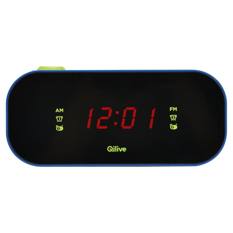 Grosses soldes ???? QILIVE Radio Réveil - Bleu/noir - Q1899 ???? 2 Grosses soldes ???? QILIVE Radio Réveil - Bleu/noir - Q1899 ???? – Image 2