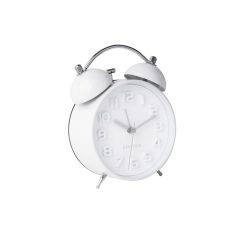 Nouveau ✨ Karlsson Horloge Réveil Rétro Mr. White - Diam. 11 Cm - Blanc ????